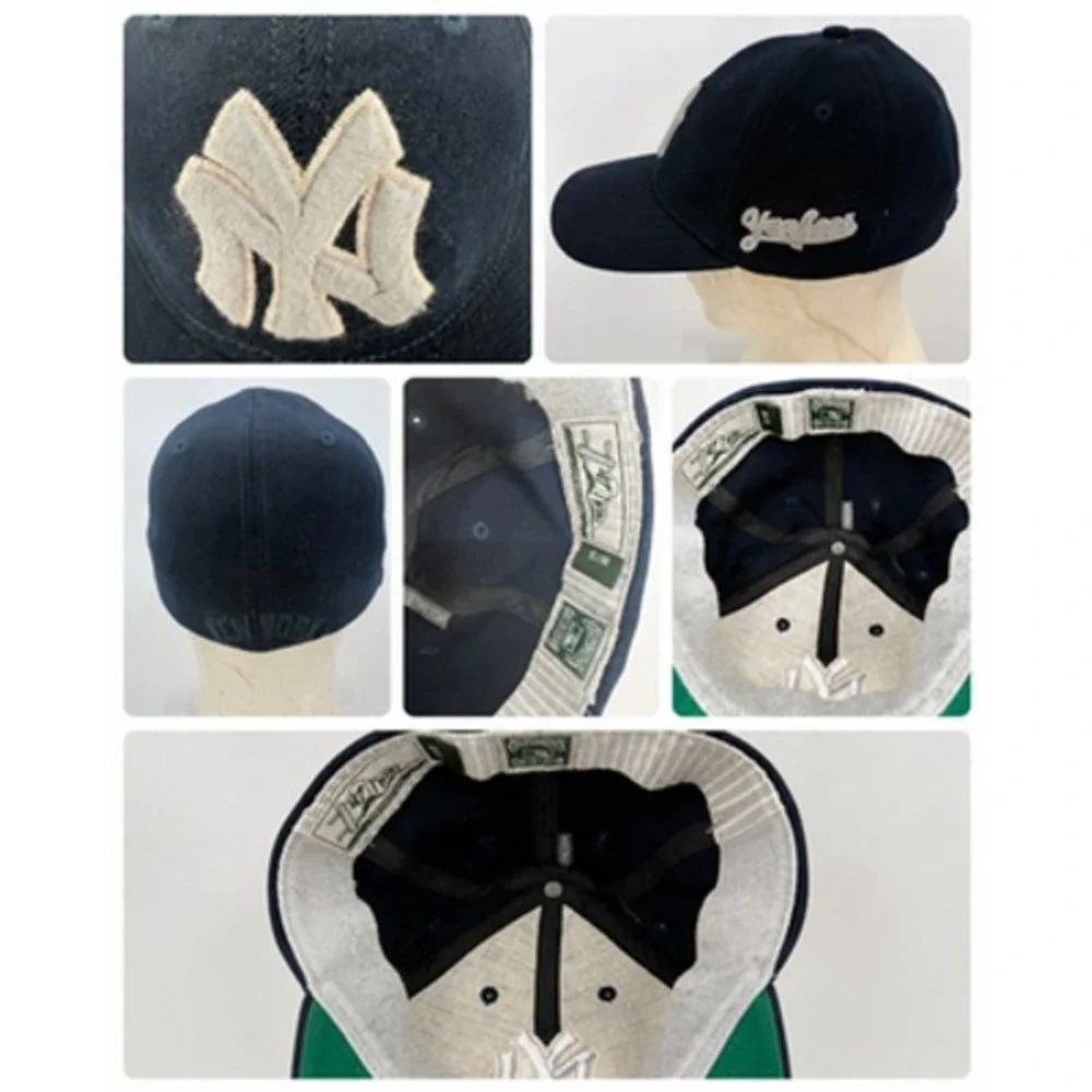 VTG New York Yankees Lot Mens 2XL Jersey Hoodie 4 Hats MLB Baseball Mixed Brands